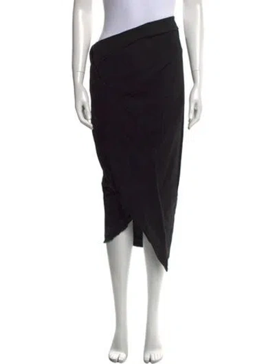 Pre-owned Urban Zen Midi Length Skirt In Black