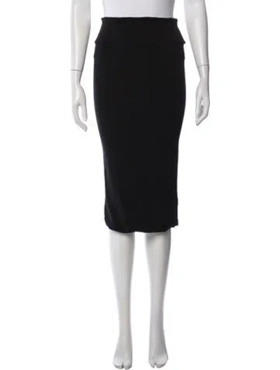 Pre-owned Urban Zen Midi Length Skirt In Black