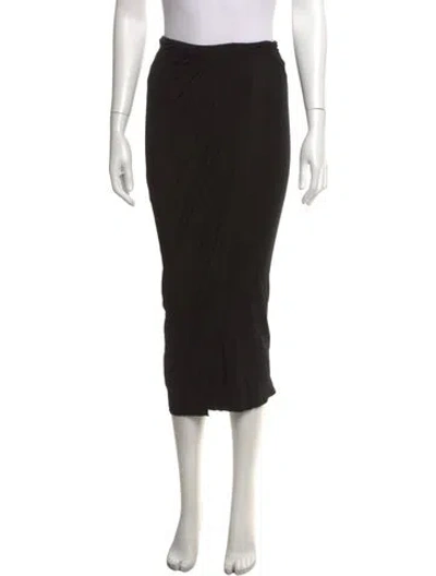 Pre-owned Urban Zen Midi Length Skirt In Black