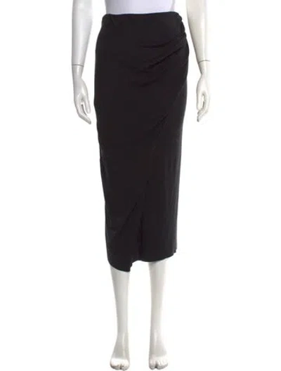 Pre-owned Urban Zen Midi Length Skirt In Black