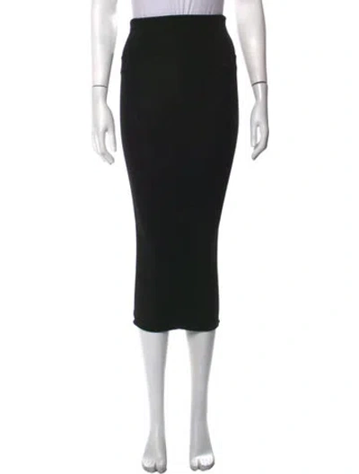 Pre-owned Urban Zen Midi Length Skirt In Black