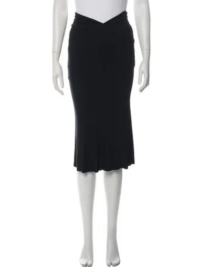 Pre-owned Urban Zen Midi Length Skirt In Black