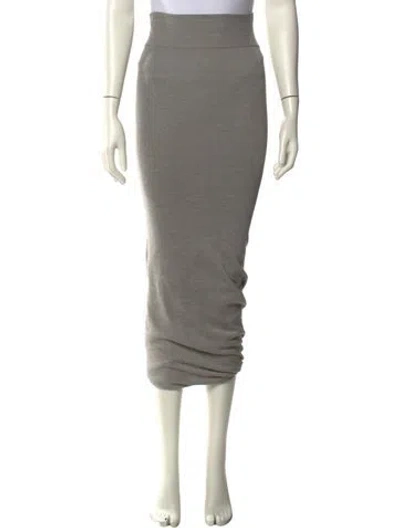 Pre-owned Urban Zen Midi Length Skirt In Gray
