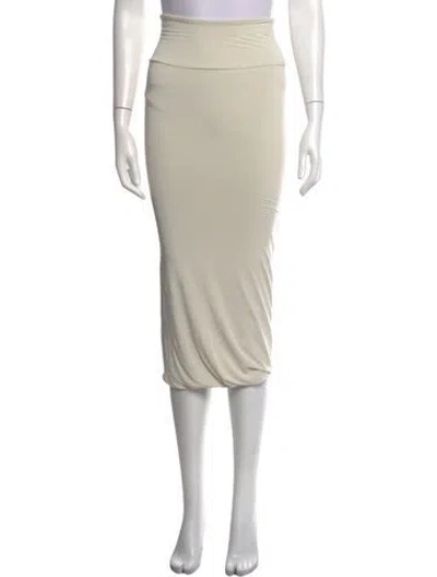 Pre-owned Urban Zen Midi Length Skirt In Neutrals