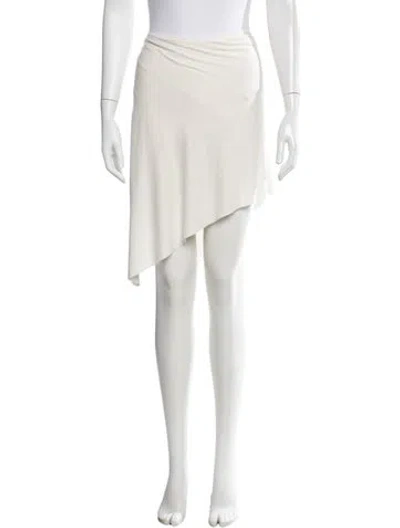 Pre-owned Urban Zen Mini Skirt In White