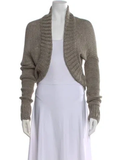 Pre-owned Urban Zen Open Front Sweater In Neutral