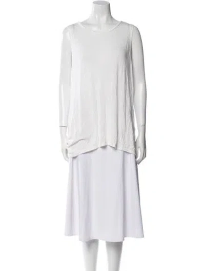 Pre-owned Urban Zen Scoop Neck Sleeveless Tunic In Neutral