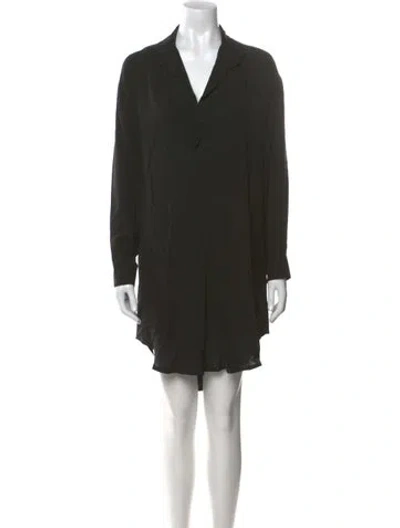 Pre-owned Urban Zen Silk Knee-length Dress In Black