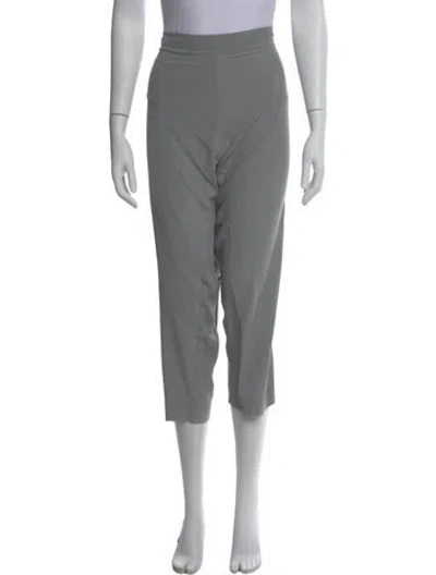 Pre-owned Urban Zen Silk Straight Leg Pants In Gray