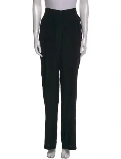 Pre-owned Urban Zen Silk Wide Leg Pants In Black