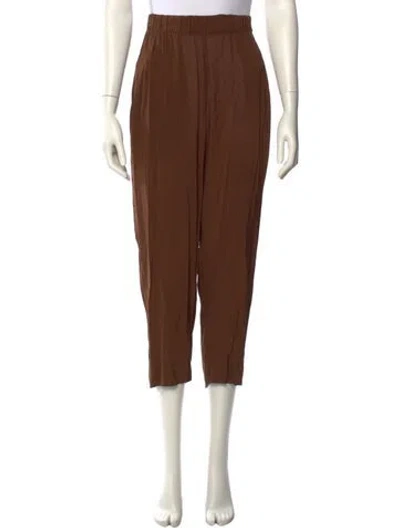 Pre-owned Urban Zen Straight Leg Pants In Brown