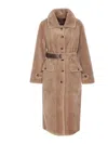 Urbancode Taupe White Coat In Brown