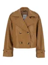 Urbancode Beige Jacket With Wide Notched Revers In Beige