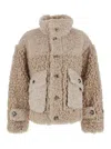 Urbancode Faux Fur Bonded To Suedette In Brown