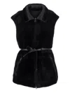 Urbancode Belted Gilet In Black