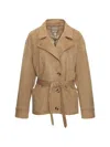 Urbancode Belted Jacket In Neutral