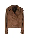 Urbancode Buttoned Jacket In Brown