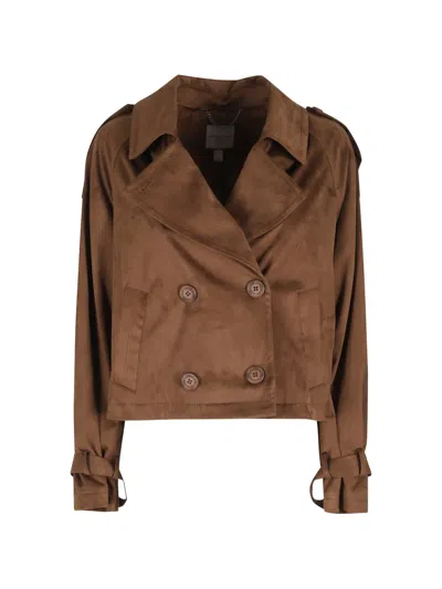 Urbancode Buttoned Jacket In Brown