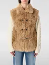Urbancode Faux Fur Bonded To Suedette In Brown