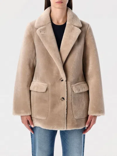 URBANCODE FUR COATS URBANCODE WOMAN COLOR HONEY,H41096106