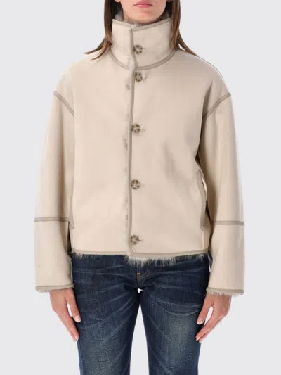 Urbancode Coat Woman Color Grey In Neutral