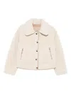 Urbancode Collared Button-fastening Jacket In Neutral
