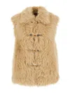 Urbancode Faux Fur Bonded To Suedette In Brown