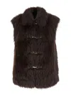 Urbancode Faux Fur Bonded To Suedette In Brown