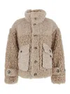 Urbancode Faux Fur Bonded To Suedette In Brown