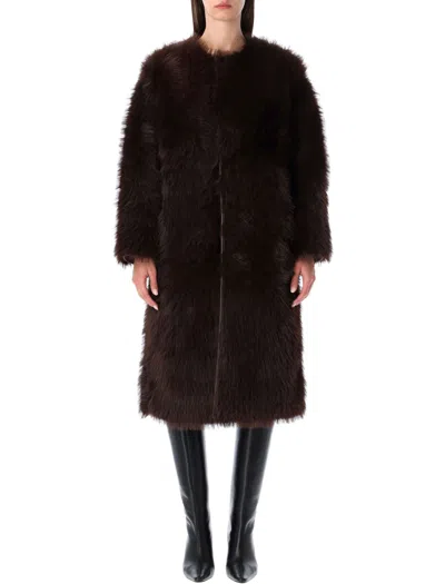 URBANCODE FAUX FUR COAT WITH SUEDE INTERIOR