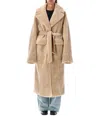 Urbancode Reversible Long Coat In Beige