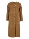 Urbancode Faux-fur Reversible Coat In Brown