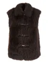 Urbancode Faux Fur Bonded To Suedette In Brown