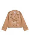 Urbancode Faux-leather Jacket In Brown