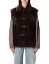 Urbancode Faux Fur Bonded To Suedette In Brown