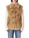 Urbancode Faux Fur Bonded To Suedette In Brown
