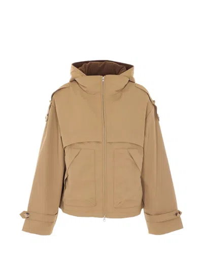 Urbancode Hooded Jacket In Neutral