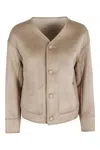 Urbancode Reversible Beige Jacket With Faux Shearling In Neutral