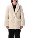Urbancode Button-fastening Reversible Jacket In Neutral