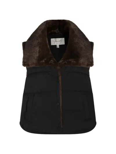 Urbancode Puffer Gilet In Brown