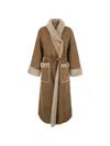 Urbancode Reversible Belted Coat In Brown