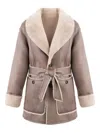 Urbancode Reversible Belted Jacket In Brown
