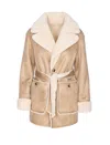 Urbancode Belted Reversible Coat In Brown