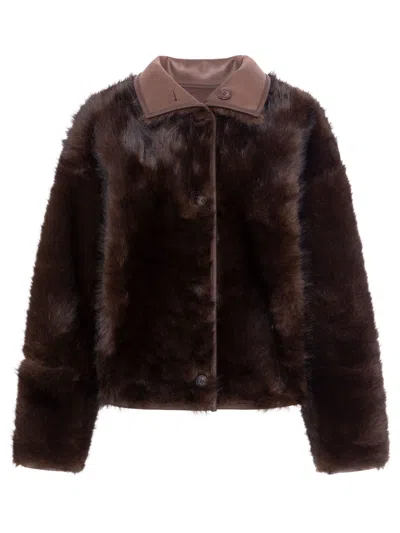 Urbancode Reversible Coat In Brown