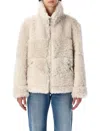 Urbancode Reversible Faux Fur Bomber Jacket In Neutral