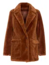 Urbancode Reversible Faux Fur Jacket In Brown