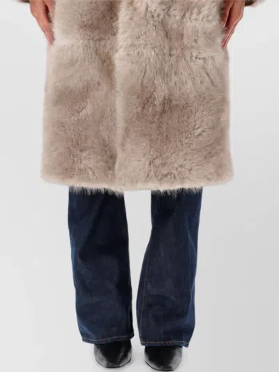 Urbancode Reversible Faux Fur Coat In Multi
