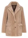 Urbancode Reversible Faux Fur Jacket In Nude