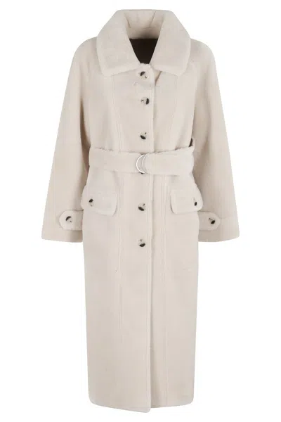 Urbancode Reversible Faux Fur Coat In White