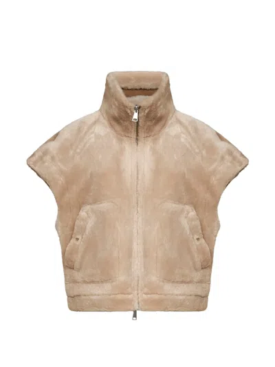 Urbancode Reversible Faux-shearling Gilet In Neutrals